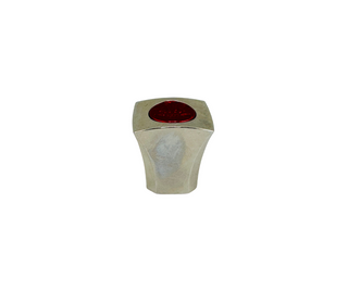 Cap - Creed Square Cap (Silver w/Red Center)