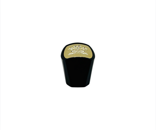 Cap - Creed Green Irish Tweed 3rd Gen Black Plastic Cap with Yellow Plating On Top
