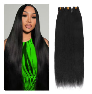 16A Straight Human Hair Bundles 12” YakI Premium Purple Pack 100% Human Hair