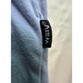 WEIV Los Angeles Men’s L Blue Tie Dye Longline T-Shirt Curved Hem Streetwear