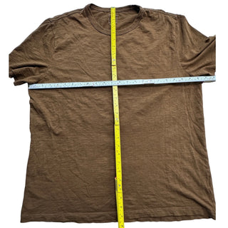 GAP Men’s XL Brown Slub Knit T-Shirt Crew Neck Short Sleeve Casual Tee