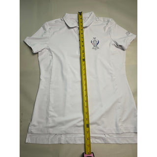 PING Solheim Cup 2023 Womens US 6 White Golf Polo Finca Cortesin Spain Shirt