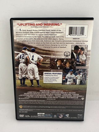 42 The Jackie Robinson Story DVD Chadwick Boseman Harrison Ford Baseball Movie