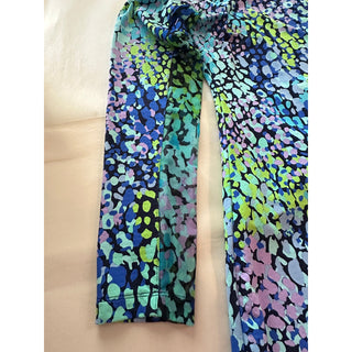 Women’s Abstract Print Quarter Zip Golf Dress Long Sleeve Pockets Activewear S