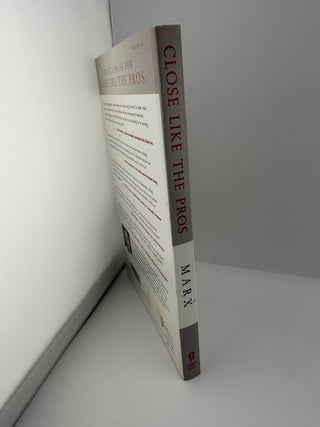 Close Like the Pros Steve Marx 2007 Sales Book Paperback