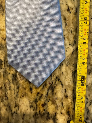 Croft & Barrow Light Blue Solid Textured Polyester Tie