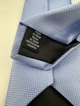 Croft & Barrow Light Blue Solid Textured Polyester Tie