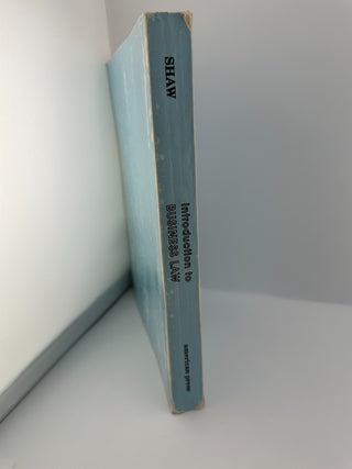 Introduction to Business Law Frank W Shaw II Paperback Textbook American Press