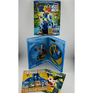 Rio 2 Blu-ray DVD Combo w Slipcover Inserts Blue Sky Studios 2014