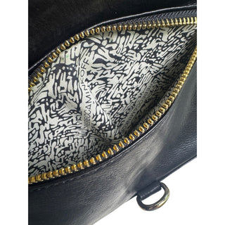 Rebecca Minkoff Black Leather Crossbody Bag with Gold Chain Strap