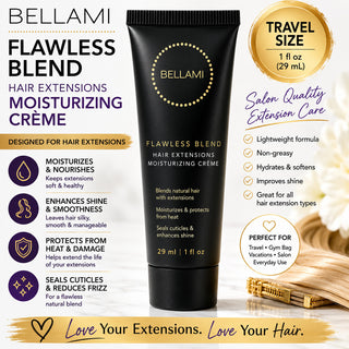 Bellami Flawless Blend Hair Extensions Moisturizing Creme Travel Size 1oz NEW