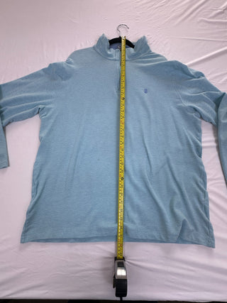 IZOD Men's Light Blue Half-Zip Pullover Sweater XL