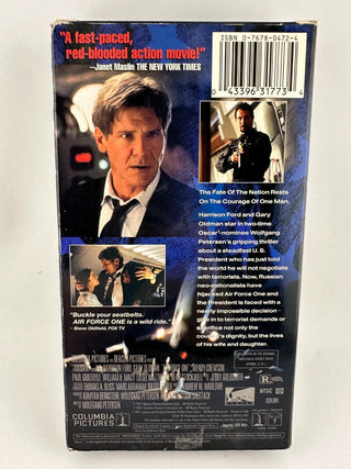 Air Force One VHS 1997 Harrison Ford Gary Oldman Widescreen Columbia Pictures