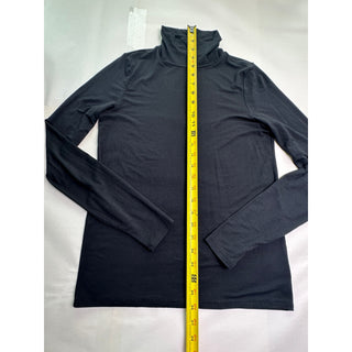 American Eagle Soft & Sexy Turtleneck Top Women's M Black Long Sleeve Stretch