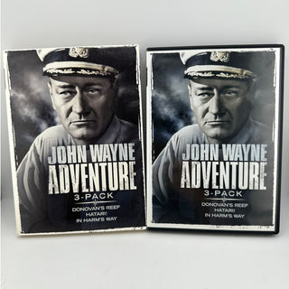 John Wayne Adventure 3-Pack DVD Donovan’s Reef Hatari In Harm’s Way Widescreen