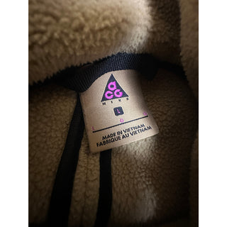 Nike ACG Fleece Jacket Mens L Tan Beige Full Zip Y2K Outdoor Gorpcore