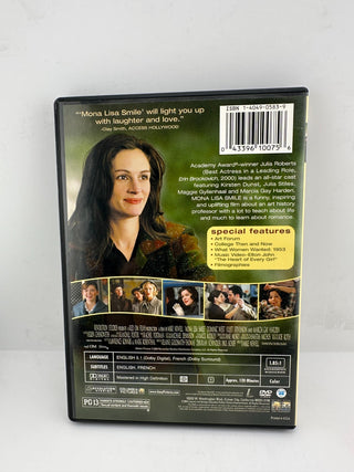 Mona Lisa Smile DVD Julia Roberts Kirsten Dunst Julia Stiles Drama