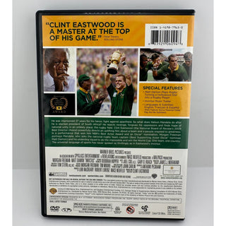 Invictus DVD 2009 Morgan Freeman Matt Damon Clint Eastwood Rugby Drama