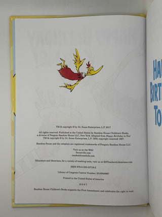 Happy Birthday to Me! by Dr. Seuss Hardcover Kids Activity Book – By Me Myself