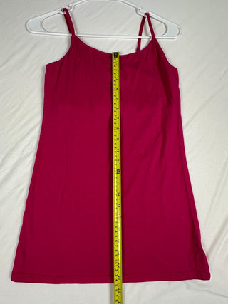 Active Basic Women's Pink Spaghetti Strap Tank Top, Medium