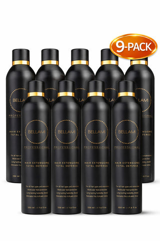 Bellami Total Defense Heat Protectant Spray 11.8oz 9-Pack Anti Frizz Extension