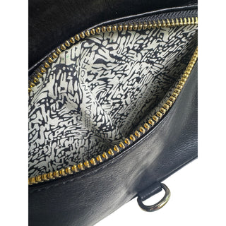 Rebecca Minkoff Mini MAC Black Leather Crossbody Bag Gold Chain Studded Strap