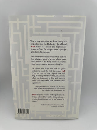 Hall Ways to Success and Significance Joe Mellen Paperback