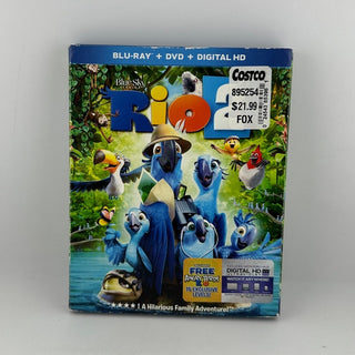 Rio 2 Blu-ray DVD Combo w Slipcover Inserts Blue Sky Studios 2014
