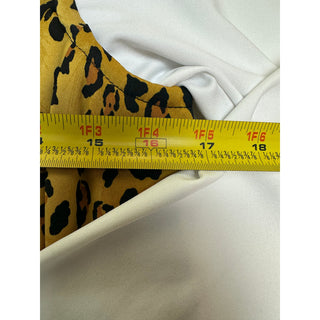 Greg Norman Solar XP Women S Leopard Print Reversible Golf Vest White 1/4 Zip