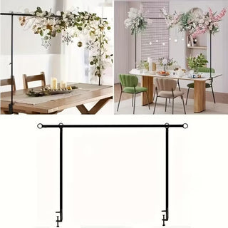 Adjustable Metal Backdrop Stand 94.5in Table Arch Frame for Wedding Party Decor