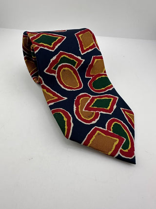 Vintage Ferrell Reed for Nordstrom Silk Abstract Geometric Necktie USA 56"
