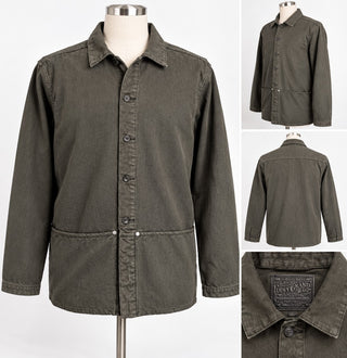 Lucky Brand Men's L Gray Rugged Workwear Shirt Jacket Chore