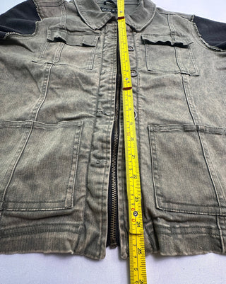 Ookie & Lala Olive Utility Jacket Black Sleeves Women’s