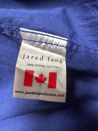 Jared Lang Royal Blue Cotton Dress Shirt Men's 17.5