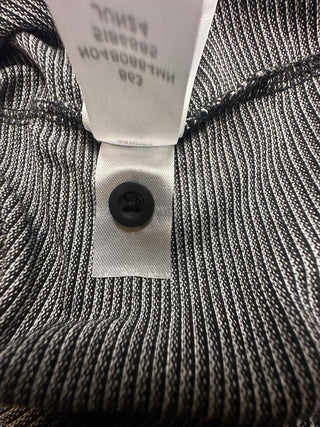 Nordstrom Men's Medium Gray and Black Polo Shirt