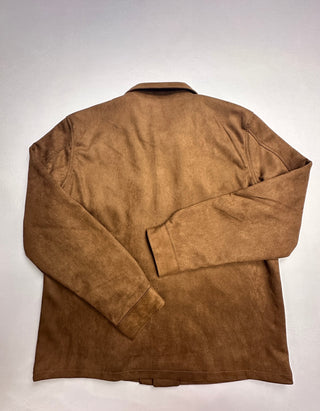 Nomad Craft+Flow Tan Aguilar Suede Snap Button Lined Jacket