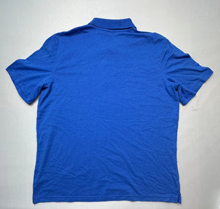 George Men's XL/XG Blue Cotton Blend Short Sleeve Polo