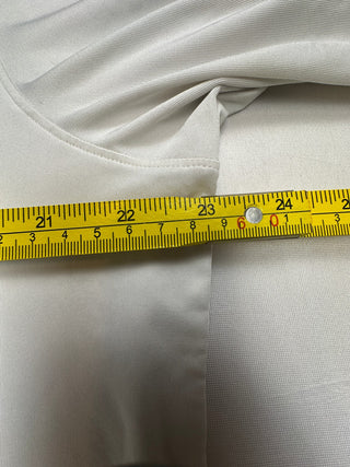 Cutter & Buck Men's Long Sleeve White Polo Shirt CB DryTec L
