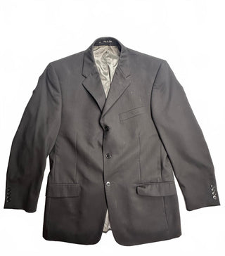 Claiborne Men's Black 100% Wool Blazer Sport Coat 42R