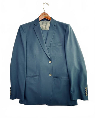 J.M. Haggar Slim Fit Men's Navy Blue Two-Piece Suit - Jacket