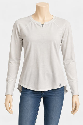 Belyn Key Women's White Long Sleeve Thermal Shirt Size XS