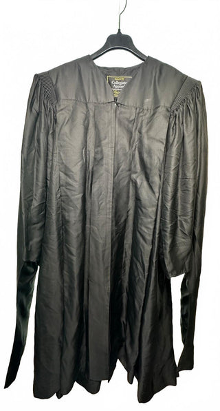 Collegiate Apparel Black Academic Graduation Gown by Herff Jones, Size 50-06-33