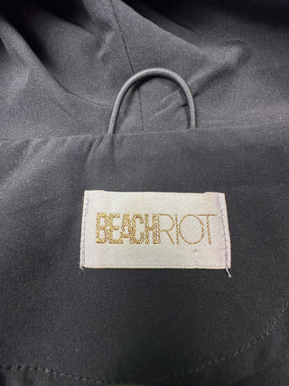 Beach Riot Black Snake Print Hooded Zip Jacket Women's M