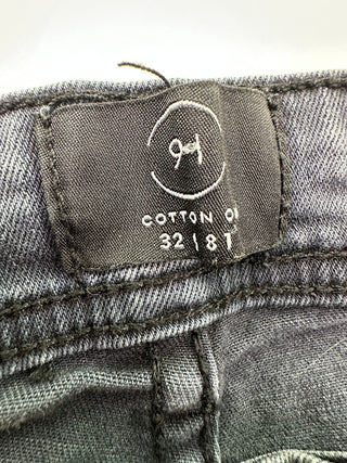 Cotton On Men's Slim Denim Jogger Jeans Washed Charcoal Gray