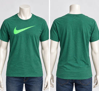 Nike The Nike Tee Green Swoosh Logo Short Sleeve T-Shirt XL