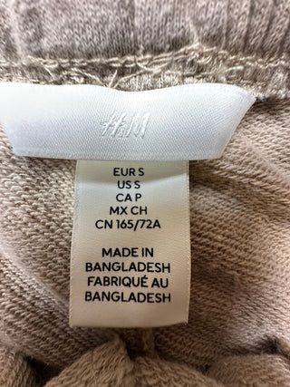 H&M Women’s Beige Drawstring Sweat Shorts Size S