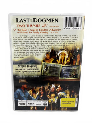 Last of the Dogmen DVD Starring Tom Berenger and Barbara Hershey Adventure 1990