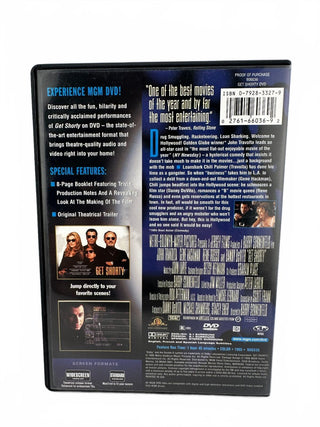 Get Shorty (1995) MGM DVD Movie Crime Comedy Starring John Travolta Gene Hackman