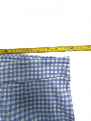 J. McLaughlin Womens Shorts 10 Blue White Gingham Bermuda