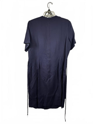 Katlyn O'Farrel Navy Blue & Cream Rayon Blend Dress Size 16